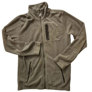 NWOT Quicksilver Waterman Collection full zip gray fleece jacket Size Small